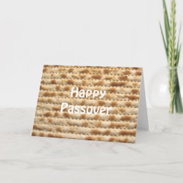 Cartão de saudação Feliz Passover Matzah