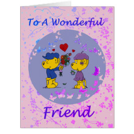 Cartão de Saudação Ferret Ferald e Sahsha