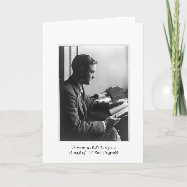 Cartão de Saudação Fitzgerald "É o começo" (Frente)