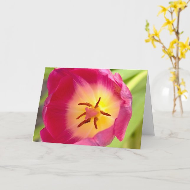 Cartão de saudação Flor (Flor Amarela)