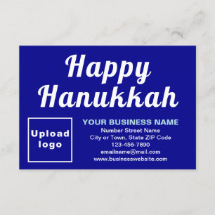 Cartão de Saudação Flor Azul Pequeno Hanukkah