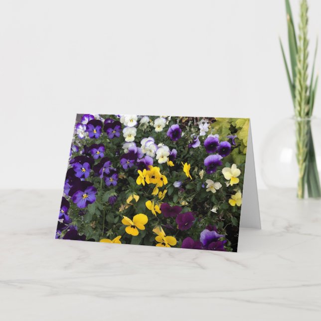 Cartão de Saudação Floral (Frente)
