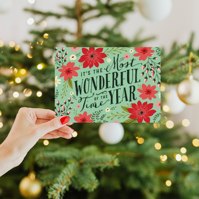 Cartão de Saudação Floral de Feriado (Criador carregado)