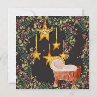 Cartão de Saudação Floral de Navidad de Natal Espa