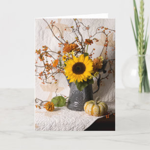 Cartão de Saudação Floral de outono 4663
