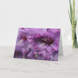 Cartão de Saudação Floral Roxo