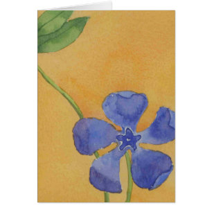 Cartão de Saudação Floral "Simplesmente Vinca"