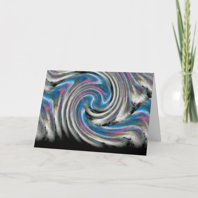 Cartão de saudação "Forest Fire Sky" (Frente)