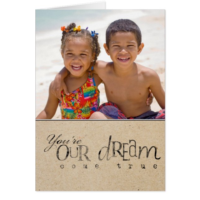 Cartão de Saudação Fotográfica de Anúncio de Dia d (Frente)