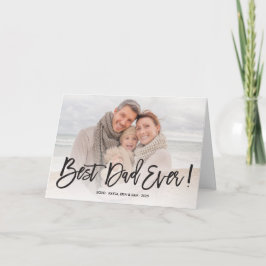 Cartão de Saudação Fotográfica do Melhor Pai De To