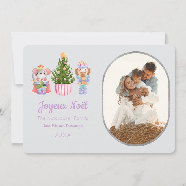 Cartão de Saudação Fotográfica para o Nutcracker J (Frente)