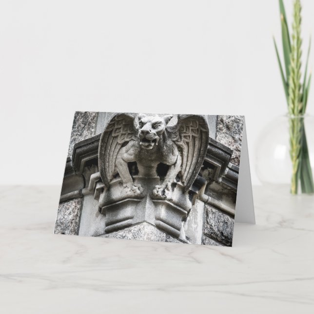 Cartão de Saudação Gargoyle (Frente)
