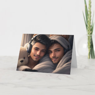 Cartão de saudação Gay Cozy