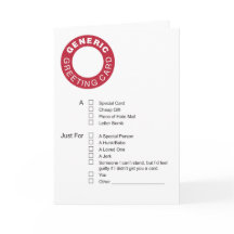 Cartão de Saudação Genérico