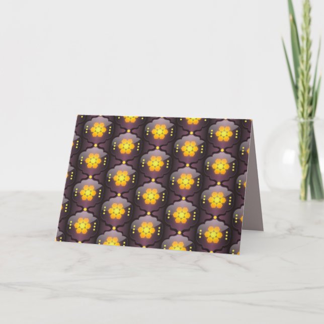 Cartão de saudação geométrica estilo marroquino (Frente)