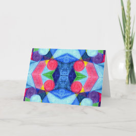 Cartão de Saudação Geométrico Skittles
