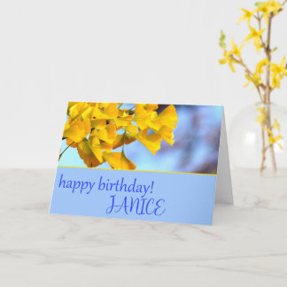 Cartão de Saudação Ginko Biloba