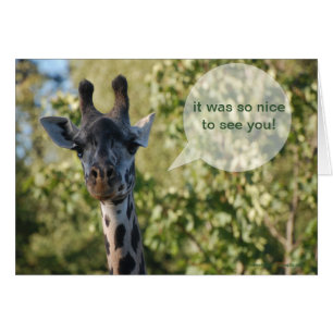 Cartão de Saudação Giraffe