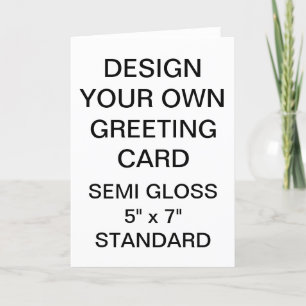 Cartão de Saudação Glossy Personalizado para Fotog