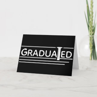 Cartão de saudação "Graduado" para Cilindros Gradu