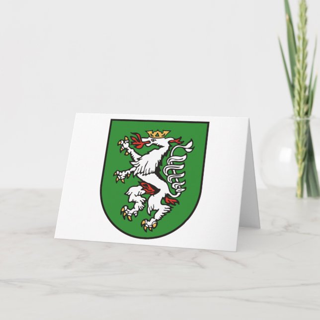 Cartão de Saudação Graz Casaco de Braços (Frente)
