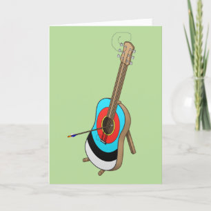 Cartão de saudação guitarrista