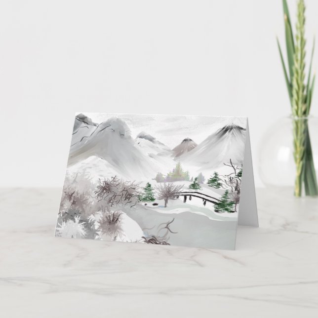 Cartão de Saudação Haiku Art (Frente)