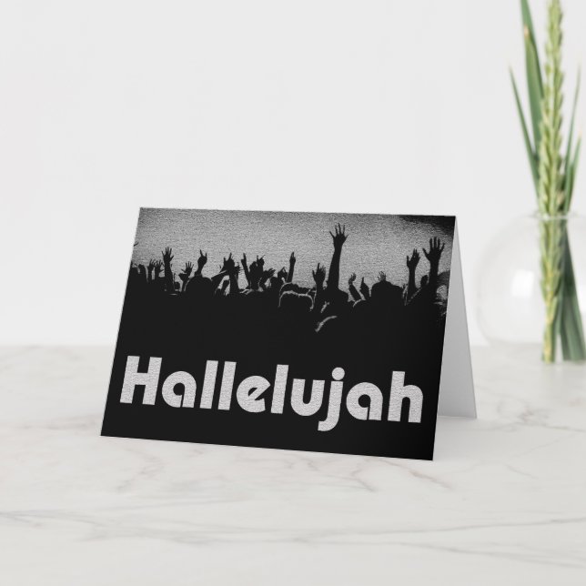 Cartão de Saudação Hallelujah (Frente)