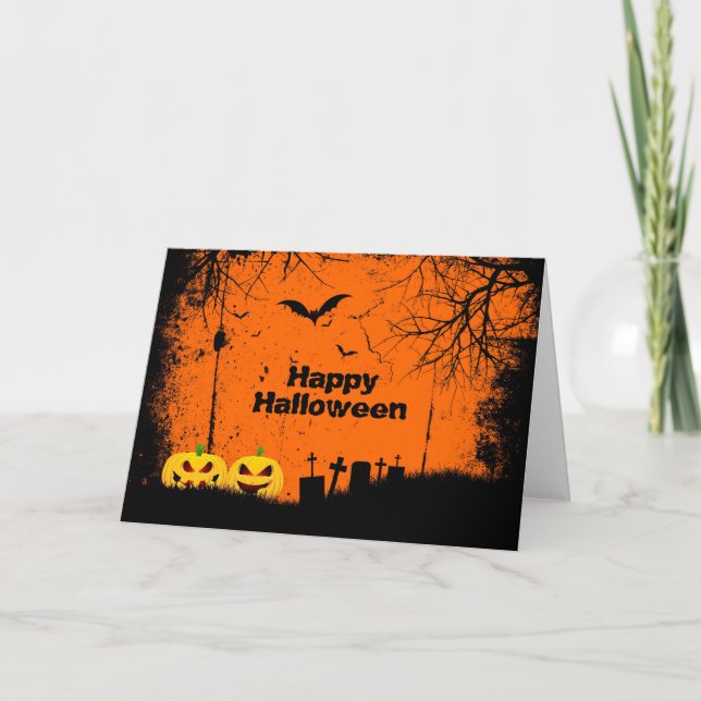 Cartão de Saudação Halloween (Frente)