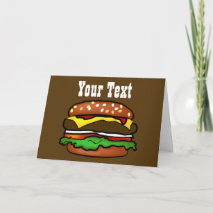 Cartão de Saudação Hamburger