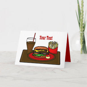Cartão de Saudação Hamburger Plast