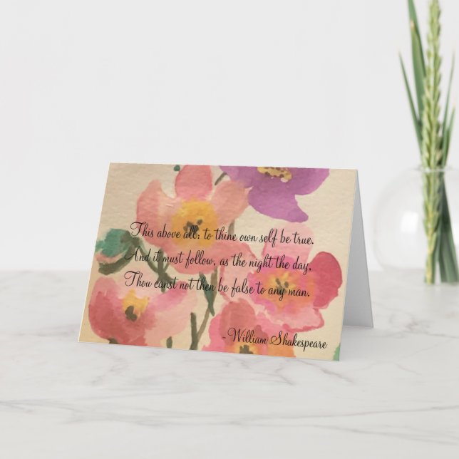 Cartão de Saudação Hamlet (Frente)