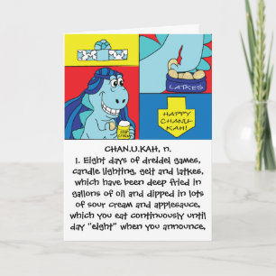 Cartão de Saudação Hanukkah com Envelope