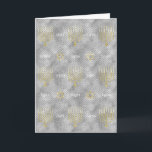 Cartão de Saudação "Hanukkah Dourado Menorah" com<br><div class="desc">"Hanukkah Dourado Menorah" - Cartão Saudável com Envelope. Escolha seu estilo de fonte, cor, tamanho e texto favoritos para personalizar o dentro desta placa. Obrigados para parar e comprar. Muito apreciado!! Feliz Hanukkah! Tamanho: Standard (5" x 7") Aniversário ou feriados, dias bons ou duro, os cartões de saudação personalizados de...</div>