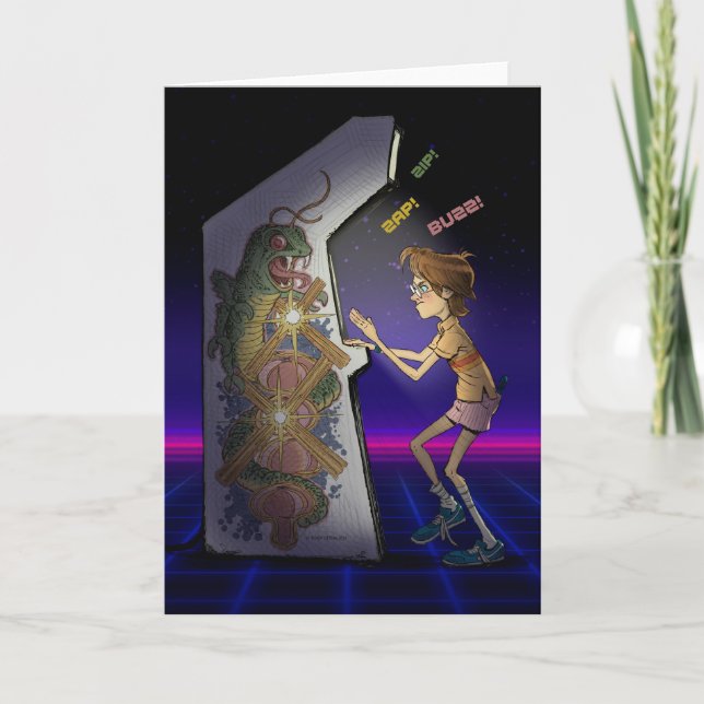 Cartão de saudação “High Score” (Frente)