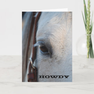 Cartão de Saudação Howdy Horse