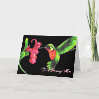 Cartão de Saudação Hummingbird