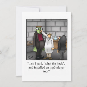 Cartão de Saudação Humor do Dia de as Bruxas engra