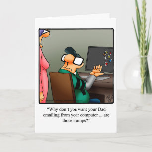 Cartão de Saudação Humor do dia de os pais