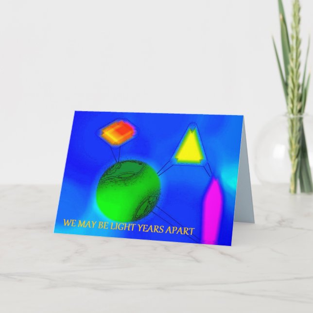 Cartão de saudação "Iluminante" 5 x 7 com envelope (Frente)