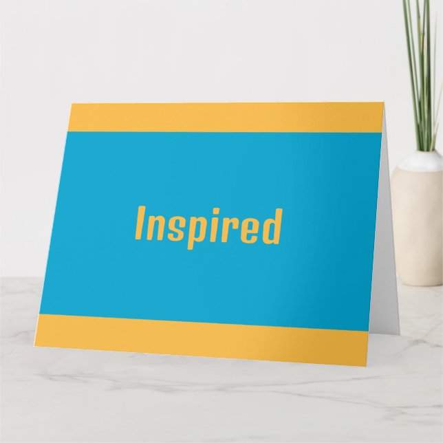 Cartão de saudação inspirado (Frente)