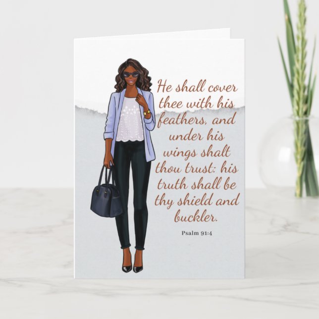 Cartão de saudação inspirado (Frente)