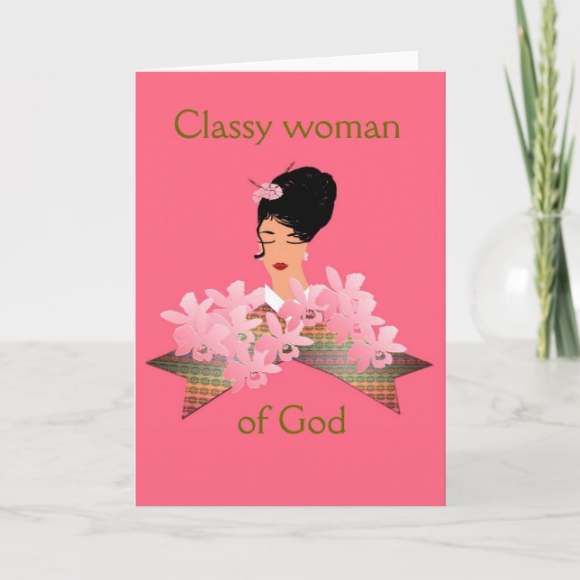 Cartão de saudação inspirado (Frente)