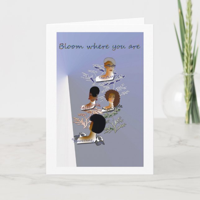 cartão de saudação inspirador do vazio (Frente)