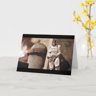 Cartão de Saudação Inspirador Inspirado em Star Wa