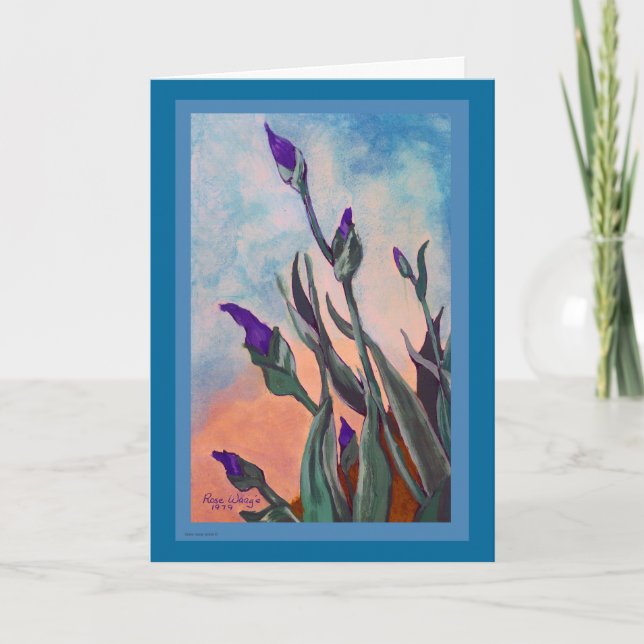 Cartão de Saudação Iris Buds Personalizável (Frente)