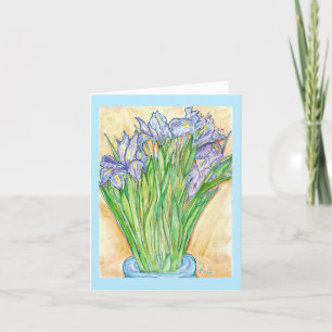 Cartão de Saudação "Iris Selvagem"
