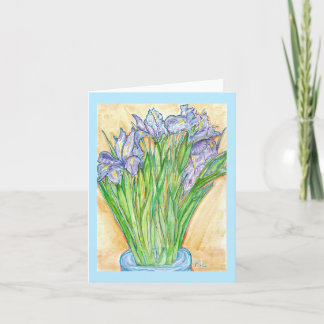 Cartão de Saudação "Iris Selvagem"