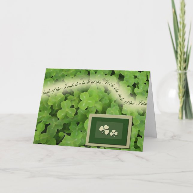 Cartão de Saudação Irlandês (Frente)