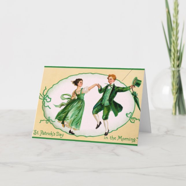 Cartão de Saudação irlandês Jig (Frente)